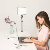 Dazzne Desk Mount LED Video Light D50 (1Pack) with Remote and C-Clamp